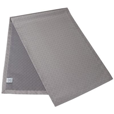 Tischläufer CURT BAUER "3947 Riga, mit Rautenmotiv, Damast-Tischwäsche", grau (stone), B:50cm L:140cm, Damast-Halbzwirn, Tischdecken, aus 59% Baumwolle, 41% Polyester, merzerisiert, mit Fleckschutz Image