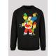 Kapuzenpullover F4NT4STIC "Herren The Simpsons Christmas Family -GRY with Basic Crewneck" Gr. 5XL, schwarz (black) Herren Pullover Kapuzenpullover