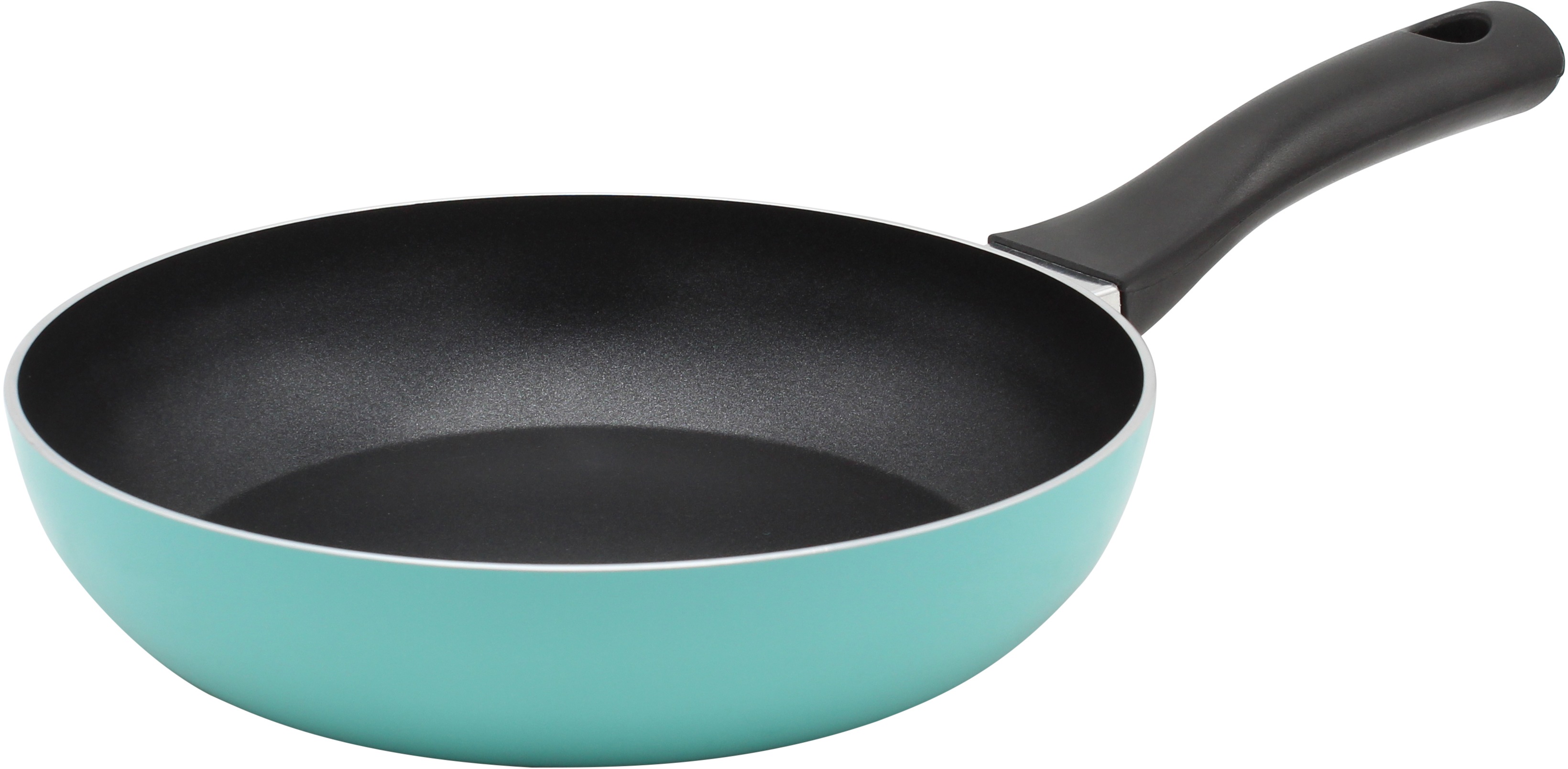 Bratpfanne KRÜGER "Aluminium Pfanne Bali", grün (mint), H:5cm Ø:24cm, Pfannen, für Induktions-Kochfelder geeignet Image