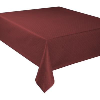 Tischdecke CURT BAUER "3947 Riga, mit Rautenmotiv, Damast-Tischwäsche", rot (rubin), B:130cm L:250cm, Damast-Halbzwirn, 