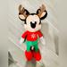Disney Toys | 1 Disney Christmas Holiday Mickey Plush | Color: Red | Size: Apx. 10 Inches