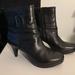 Nine West Shoes | Nine West Black Leather Boots Size 8.5 | Color: Black | Size: 8.5