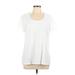 Eddie Bauer Active T-Shirt: Ivory Activewear - Women's Size Large