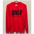Nike Shirts | Nike Dri Fit The Nike Tee Long Sleeve Shirt Adult Size Large | Color: Black/Red | Size: L