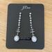 J. Crew Jewelry | New J. Crew Camina Sparkle Fresh Water Pearl Drop Earrings | Color: White | Size: Os