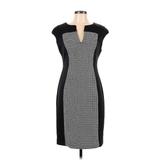 Connected Apparel Cocktail Dress - Sheath: Gray Graphic Dresses - Women's Size 10