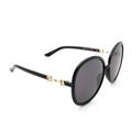 Gucci Accessories | Gucci Women Sunglasses Gg0889s-001 Black Frame Grey Lenses | Color: Black/Gold | Size: Os