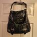 Michael Kors Bags | Michael Kors Black Patent Leather Crinkle Ranger Shoulder Bag | Color: Black | Size: H 13", W 12", D 3"