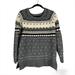 American Eagle Outfitters Sweaters | American Eagle Women's Grey White Print Sweater Tunic Wool Blend Sweater | Color: Black/Gray/White | Size: S