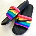 Nike Shoes | Nike Benassi Jdi Be True Lgbtq Rainbow Slides Cd2717-001 Men's Size 13 | Color: Red | Size: 13