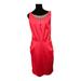 Nine West Dresses | Nine West Dress Fuschia Hot Pink Cotton Dress Size 10 Pockets Beaded Neckline | Color: Pink | Size: 10