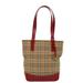Burberry Bags | Burberry Nova Check Tote Bag Nylon Leather Beige Red Auth | Color: Red | Size: W9.1 X H10.6 X D3.9inch(Approx)