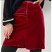 Anthropologie Skirts | Anthropologie: Nwot, Montie Raspberry Velvet Skirt; U.S. 6 | Color: Pink | Size: 6