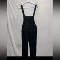 Free People Pants & Jumpsuits | Free People Overall Straight Leg Med Wash Denim Womens Size 25 Black | Color: Black | Size: 25