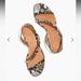 Madewell Shoes | Nwob Madewell Heidi Slingback Snakeskin Sandal - 8 | Color: Brown/Tan | Size: 8