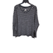 Free People Tops | Free People Size X-Small Oversized Striped Top Blouse We The Free Black | Color: Black/Cream | Size: Xs