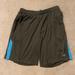 Nike Shorts | Nike Mens Shorts L Gray Blue Activewear Basketball Shorts Elastic Waist Pockets | Color: Blue/Gray | Size: L