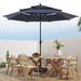 Alphamarts 120" Market Umbrella Metal in Blue/Navy | 96 H x 120 W x 120 D in | Wayfair E02GM009-03