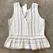 Anthropologie Tops | Anthropologie Maven West Reversible Striped Top | Color: Blue/White | Size: M