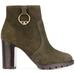 Tory Burch Shoes | New Tory Burch Sophie Lug Sole Bootie Dark Green B | Color: Green | Size: 10.5