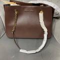 Michael Kors Bags | Michael Kors Teagan Large Pebbled Leather Shoulder Bag-Mocha | Color: Brown | Size: Os