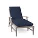 Summer Classics Croquet Aluminum 78.38" Long Reclining Single Chaise w/ Cushions Metal in Gray | Outdoor Furniture | Wayfair 333324+C0144222W4222