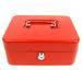 Stalwart 8" Key Lock Red Cash Box w/ Coin Tray, Metal | Wayfair 75-6580