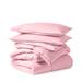 Bare Home Ultra-Soft All Season Comforter Set Polyester/Polyfill/Microfiber in Pink/Yellow | King Comforter + 2 King Shams | Wayfair 840105741374