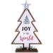 The Holiday Aisle® Jerdine Wood Garden Art Metal in Brown/White | 40.94 H x 3.15 W x 18.31 D in | Wayfair 9D163366F225479990B6507FE9863F50