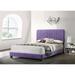Mercer41 Tavi Solid Wood+MDF Bed Upholstered in Indigo | 48 H x 59 W x 81 D in | Wayfair 22BF37A49DCC4E80839E27BA487AA3D7