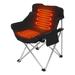 Arlmont & Co. Rion Portable Heated Camping Chair Metal in Black | 25 H x 15.5 W x 15.3 D in | Wayfair F86D3BECF3D24472B506DE7BB306C6D5