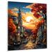 Winston Porter San Francisco City At Orange Sunset - San Francisco Metal Art Print Metal in Blue/Orange/Yellow | 32 H x 16 W x 1 D in | Wayfair