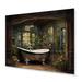 Red Barrel Studio® Bathroom Rustic Woodland Retreat II - Bath & Laundry Metal Wall Decor Metal in Black/Brown | 24 H x 1 D in | Wayfair
