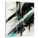 Latitude Run® Green White Cubist Kaleidoscope III - Cubism Metal Wall Decor Metal in Black/Gray | 32 H x 24 W x 1 D in | Wayfair