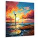 Latitude Run® Wind Turbines Ethereal Winds - Wind Turbines Metal Art Print Metal | 32 H x 16 W x 1 D in | Wayfair EDF5F5D16E614913A77A12C95CF57F12