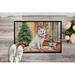 The Holiday Aisle® Japanese Spitz Christmas Cookies Doormat DAC3832 Synthetics in White | 36 H x 24 W in | Wayfair C3C2A89334B44BD8929D284D9FD5314D