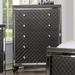 Enitial Lab Orina 37" Width Wood 5-Drawer Chest & Care Kit Wood in Gray | 51.75 H x 37 W x 17 D in | Wayfair IDF-7320GY-C-K