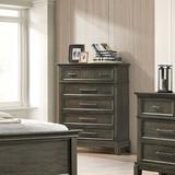 Enitial Lab Rustica 37.25" Width Wood 5-Drawer Chest w/ Care Kit Wood in Brown/Gray | 49.25 H x 37.25 W x 17.75 D in | Wayfair IDF-7221GY-C-K