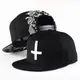 Casquette de Baseball Snapback pour Jeune Homme et Femme Chapeau Ajustable Croix Aviation