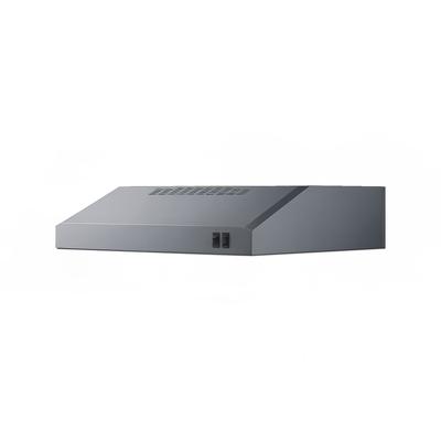 Summit HC20SSADA 20"W Under Cabinet Convertible Range Hood with Two-speed Fan - Combination Charcoal/Aluminum Mesh Filter, Silver, 115v
