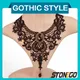 Mode neue Vintage Edelstein schwarze Spitze Perlen Halsreif Gothic Steampunk-Stil Stone go Gothic