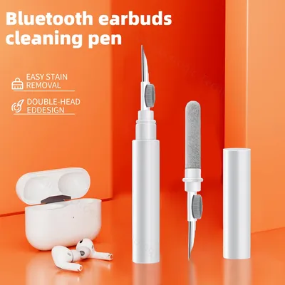 Bluetooth-Ohrhörer-Reinigungsstift für Airpods Pro 2, Doppelkopf-Kopfhörer-Hülle, Reinigungsset, saubere Bürste für Xiaomi Airdots 3 Lenovo Image