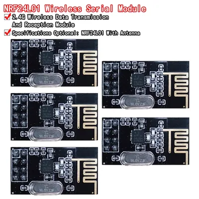 5 Stück nrf24l01 drahtloses Daten übertragungs modul 2,4g/die Upgrade-Version nrf24l01 Image