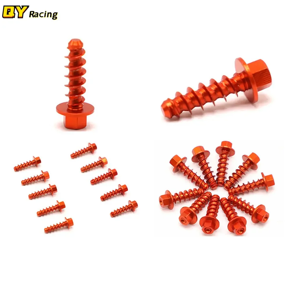 10-teiliges Schrauben-Set für Dirt Bikes, selbstschneidende Schrauben, für KTM SX SXF XC XCF XCW EXC EXCF TPI, sechs Tage 125–530 cc 2004–2019 2020 2021 2022 Image