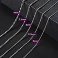 Skyrim Fashion 60cm collana a catena lunga scatola in acciaio inossidabile dichiarazione 2-4mm di