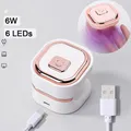 Roségold Mini Nagel trockner rosa Nagel lampe tragbare UV-LED-Lampe für Nägel USB UV-Licht für Gel