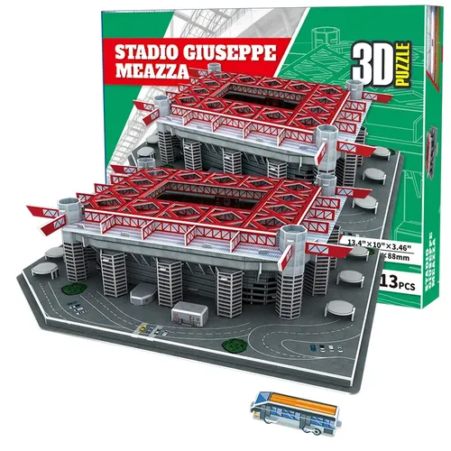 Große Größe 30 x23x4 ac inter milan meazza san siro Fußballs tadion 3d Puzzle Modell Spielzeug