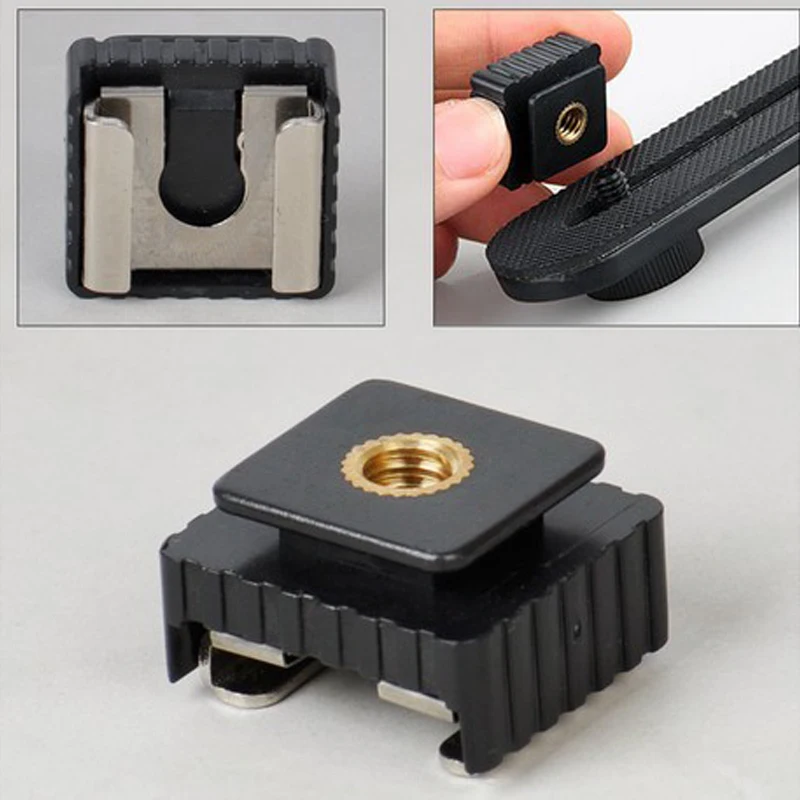 1 stücke SC-6 SC6 Kalten Blitzschuh Adapter Standard Montieren Blitzschuh zu 1/4 Gewinde Für Flash Speedlite Stativ Foto studio Zubehör Image