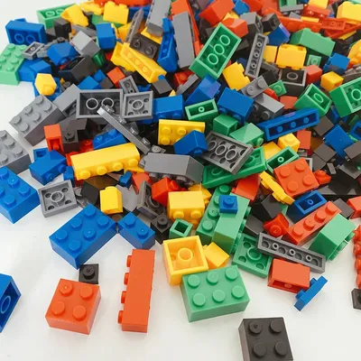 Kinder Baustein Spielzeug 1000 stücke kreative pädagogische Konstruktion Bulk DIY Bausteine Montessori kleines Granulat Spielzeug Image
