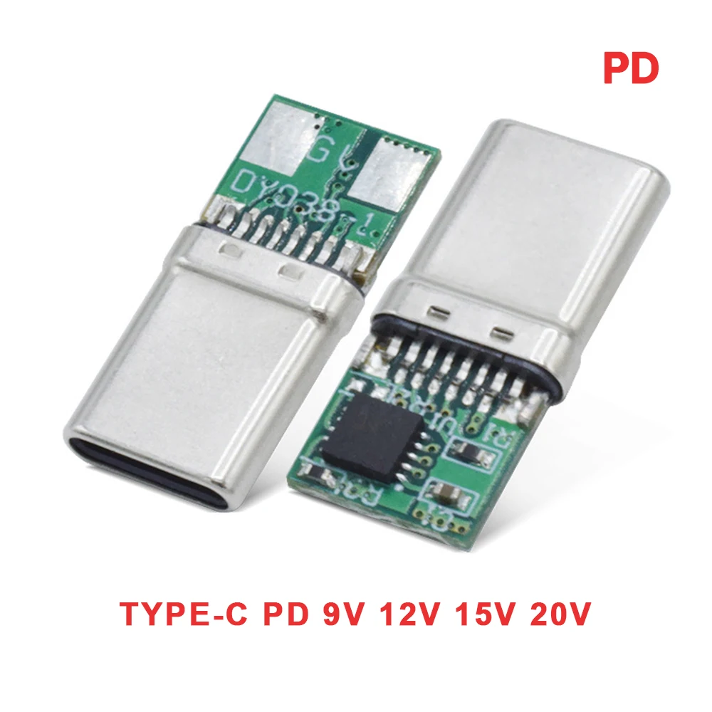 PD/QC Decoy Board Schnellladung 9V 12V 15V 20V PD Decoy Modul PD 2 3.0 DC Triggerkabel USB Typ-C Stecker QC4 Ladeanschluss Image